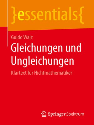 cover image of Gleichungen und Ungleichungen